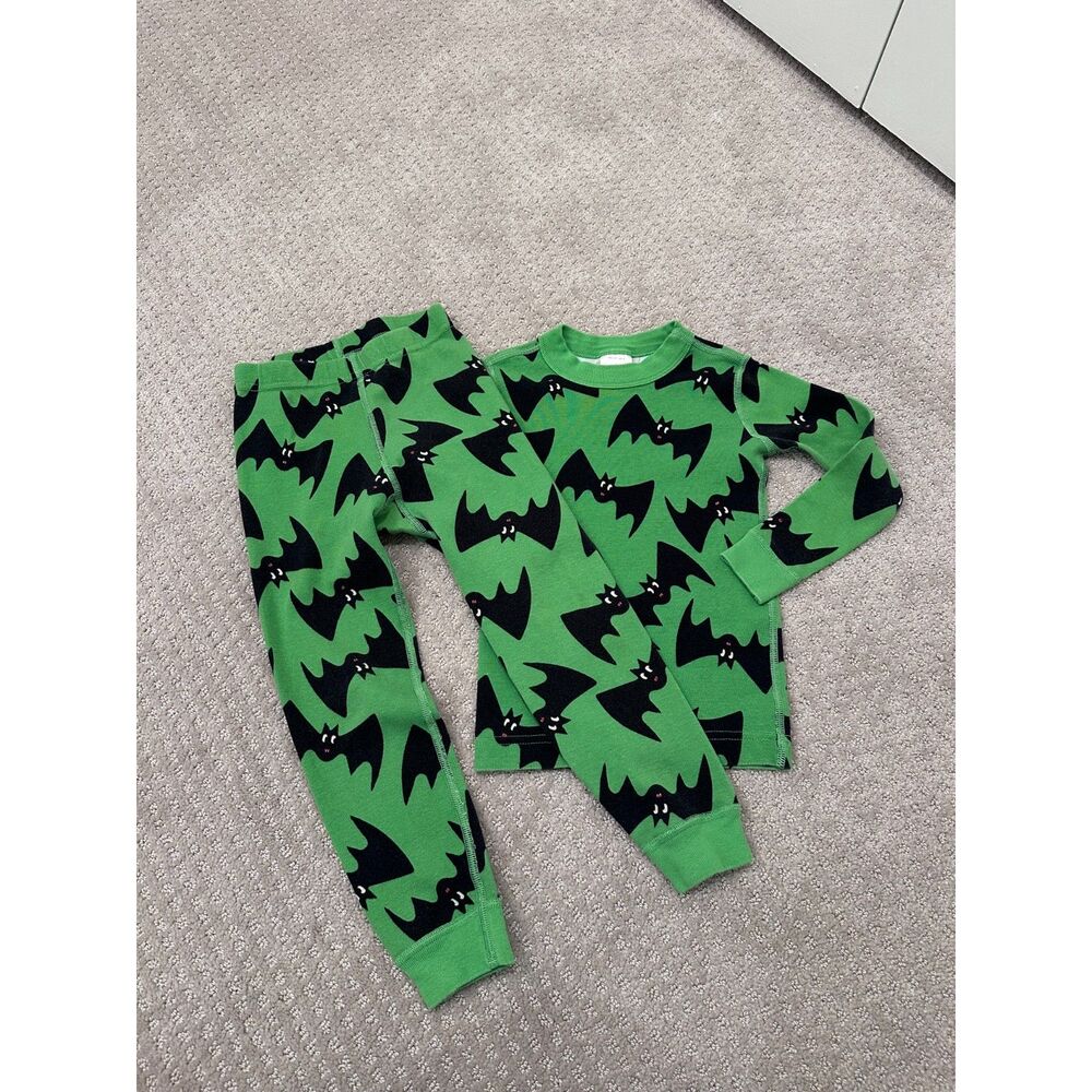 Hanna Andersson Halloween Bat Pajamas Size 4 100cm Organic Cotton